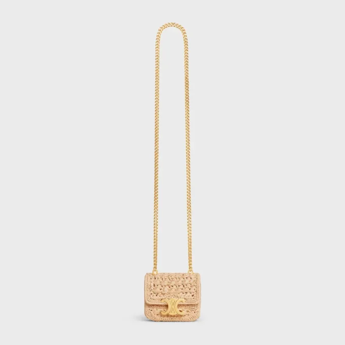 Mini Chain Claude z tkaniny imitującej rafię Mini Chain Claude z tkaniny imitującej rafię