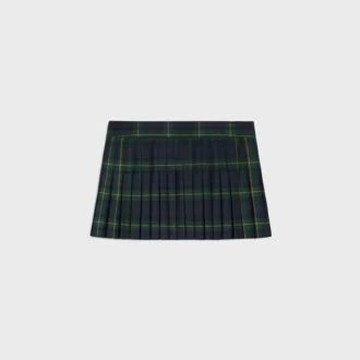 Mini spódniczka typu kilt z wełny w szkocką kratę