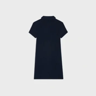Mini sukienka polo z bawełny frotte
