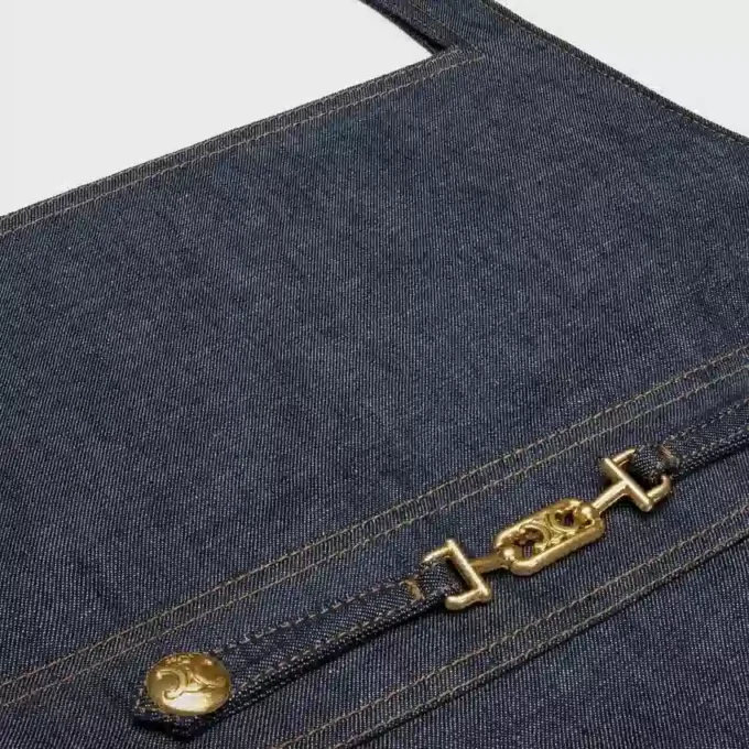 Mini sukienka w stylu empire z surowego denimu