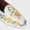 Mokasyny Aura z haftowanym aksamitem w kwiaty Mokasyny Aura z haftowanym aksamitem w kwiaty