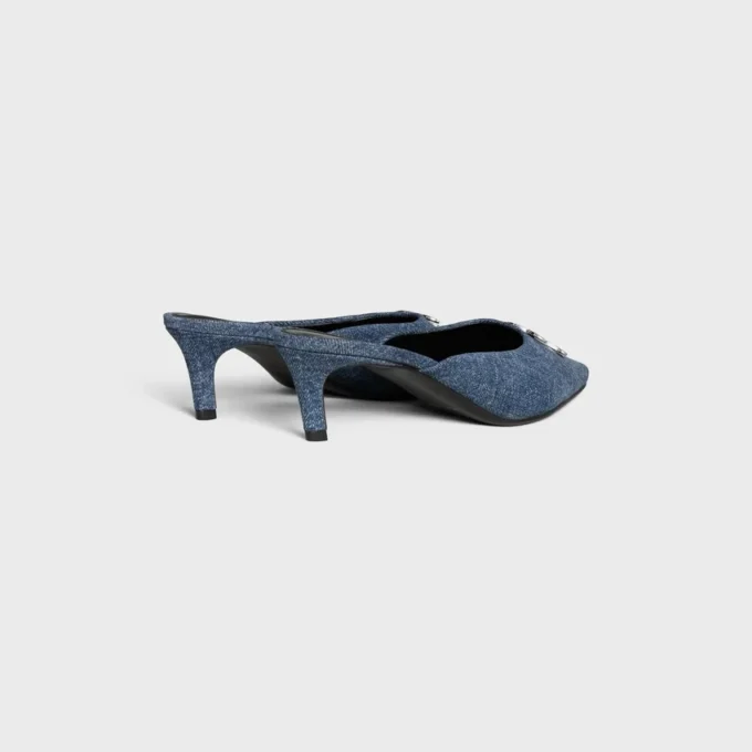 Mule CELINE Alma Triomphe z dżinsu Mule CELINE Alma Triomphe z dżinsu