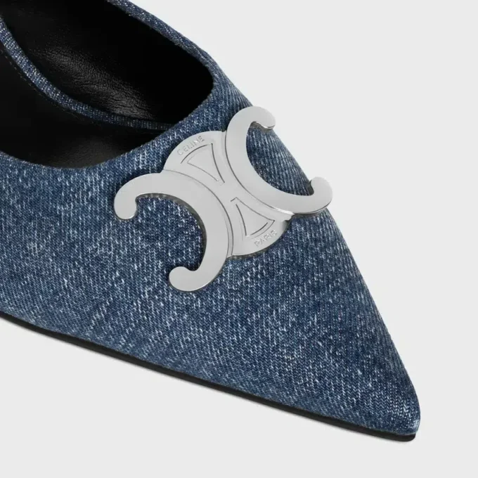 Mule CELINE Alma Triomphe z dżinsu Mule CELINE Alma Triomphe z dżinsu