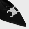 Mule CELINE Alma Triomphe z tkaniny gros-grain Mule CELINE Alma Triomphe z tkaniny gros-grain