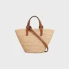 Nano Supple CELINE Classic Panier z rafii i skóry cielęcej Nano Supple CELINE Classic Panier z rafii i skóry cielęcej