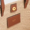 Nano Supple CELINE Classic Panier z rafii i skóry cielęcej Nano Supple CELINE Classic Panier z rafii i skóry cielęcej