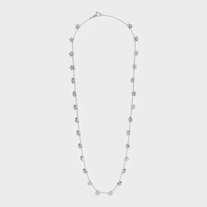 Naszyjnik Etoile CELINE Multi Stars z białego złota i diamentów Naszyjnik Etoile CELINE Multi Stars z białego złota i diamentów