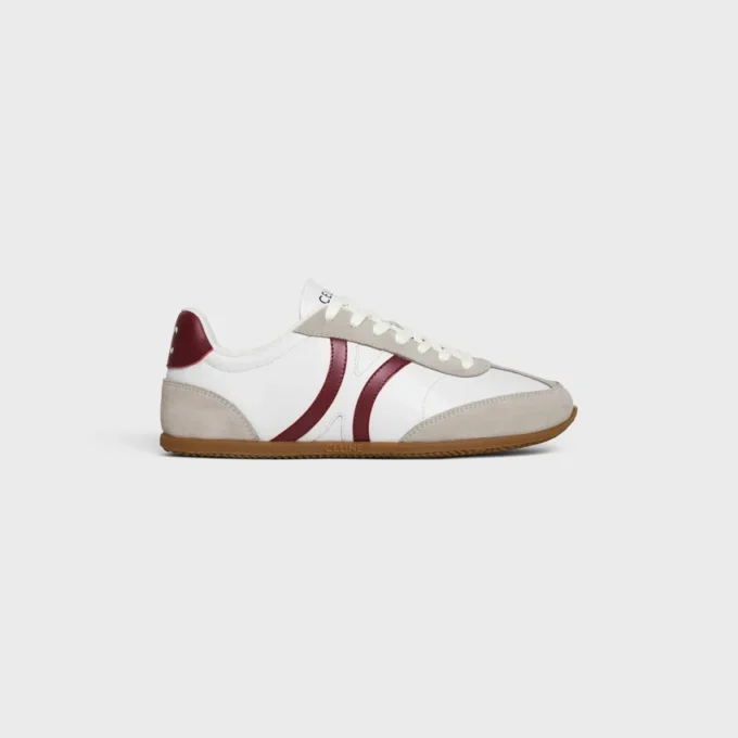 Niskie sznurowane trampki CELINE Jogger ze skóry cielęcej i zamszu Niskie sznurowane trampki CELINE Jogger ze skóry cielęcej i zamszu