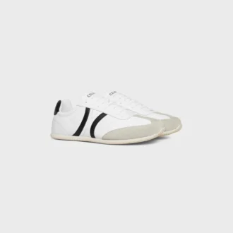 Niskie sznurowane trampki CELINE Jogger ze skóry cielęcej i zamszu Niskie sznurowane trampki CELINE Jogger ze skóry cielęcej i zamszu