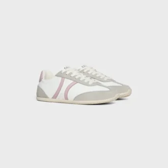 Niskie sznurowane trampki CELINE Jogger ze skóry cielęcej i zamszu Niskie sznurowane trampki CELINE Jogger ze skóry cielęcej i zamszu