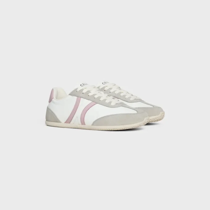 Niskie sznurowane trampki CELINE Jogger ze skóry cielęcej i zamszu Niskie sznurowane trampki CELINE Jogger ze skóry cielęcej i zamszu