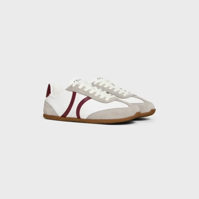 Niskie sznurowane trampki CELINE Jogger ze skóry cielęcej i zamszu Niskie sznurowane trampki CELINE Jogger ze skóry cielęcej i zamszu