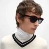 Okulary przeciwsłoneczne Black Frame 41 z acetatu Okulary przeciwsłoneczne Black Frame 41 z acetatu