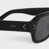 Okulary przeciwsłoneczne Black Frame 61 z oprawką z acetatu Okulary przeciwsłoneczne Black Frame 61 z oprawką z acetatu