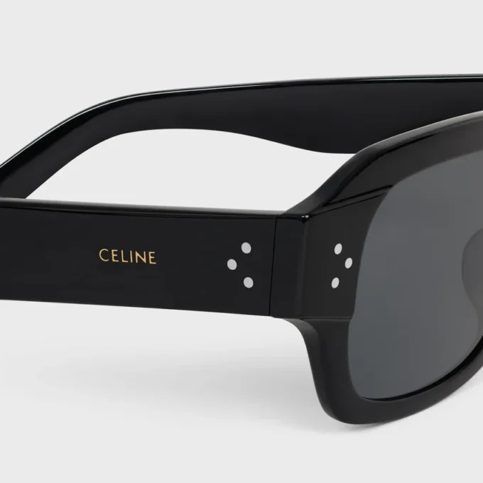 Okulary przeciwsłoneczne Black Frame 61 z oprawką z acetatu Okulary przeciwsłoneczne Black Frame 61 z oprawką z acetatu
