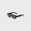 Okulary przeciwsłoneczne Black Frame 61 z oprawką z acetatu Okulary przeciwsłoneczne Black Frame 61 z oprawką z acetatu