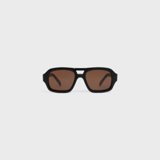 Okulary przeciwsłoneczne Black Frame 62 z oprawkami z acetatu Okulary przeciwsłoneczne Black Frame 62 z oprawkami z acetatu