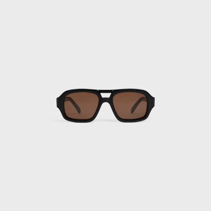 Okulary przeciwsłoneczne Black Frame 62 z oprawkami z acetatu
