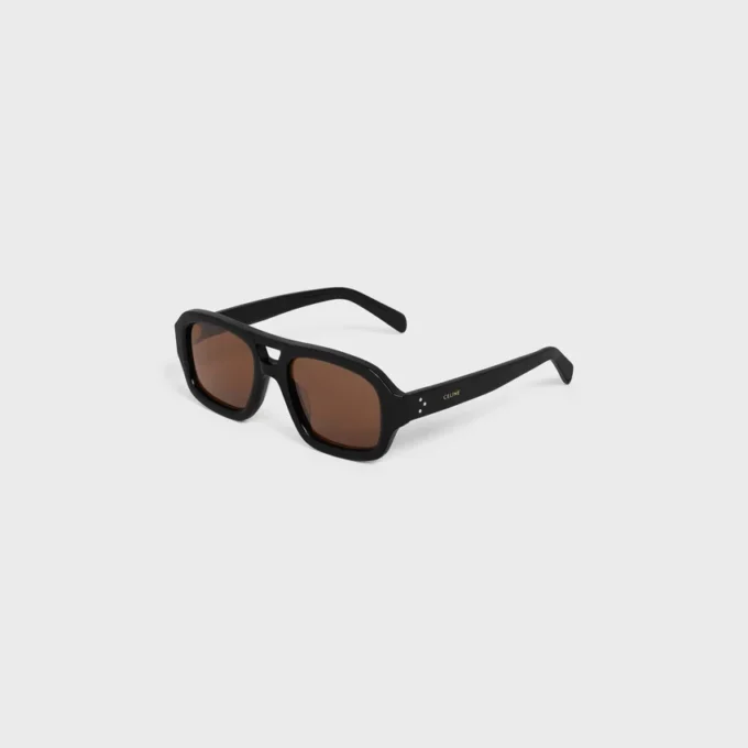 Okulary przeciwsłoneczne Black Frame 62 z oprawkami z acetatu