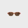 Okulary przeciwsłoneczne Black Frame 63 z oprawką z acetatu i metalu Okulary przeciwsłoneczne Black Frame 63 z oprawką z acetatu i metalu