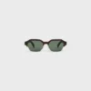 Okulary przeciwsłoneczne Black Frame 63 z oprawką z acetatu i metalu Okulary przeciwsłoneczne Black Frame 63 z oprawką z acetatu i metalu