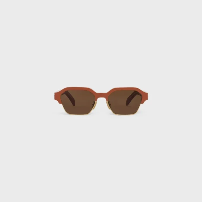 Okulary przeciwsłoneczne Black Frame 63 z oprawką z acetatu i metalu Okulary przeciwsłoneczne Black Frame 63 z oprawką z acetatu i metalu