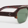 Okulary przeciwsłoneczne Black Frame 63 z oprawką z acetatu i metalu Okulary przeciwsłoneczne Black Frame 63 z oprawką z acetatu i metalu