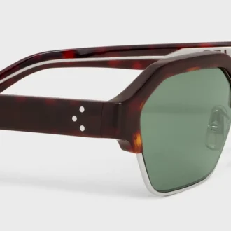 Okulary przeciwsłoneczne Black Frame 63 z oprawką z acetatu i metalu
