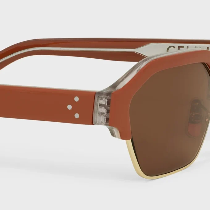 Okulary przeciwsłoneczne Black Frame 63 z oprawką z acetatu i metalu Okulary przeciwsłoneczne Black Frame 63 z oprawką z acetatu i metalu