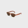 Okulary przeciwsłoneczne Black Frame 63 z oprawką z acetatu i metalu Okulary przeciwsłoneczne Black Frame 63 z oprawką z acetatu i metalu