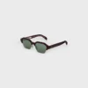 Okulary przeciwsłoneczne Black Frame 63 z oprawką z acetatu i metalu Okulary przeciwsłoneczne Black Frame 63 z oprawką z acetatu i metalu