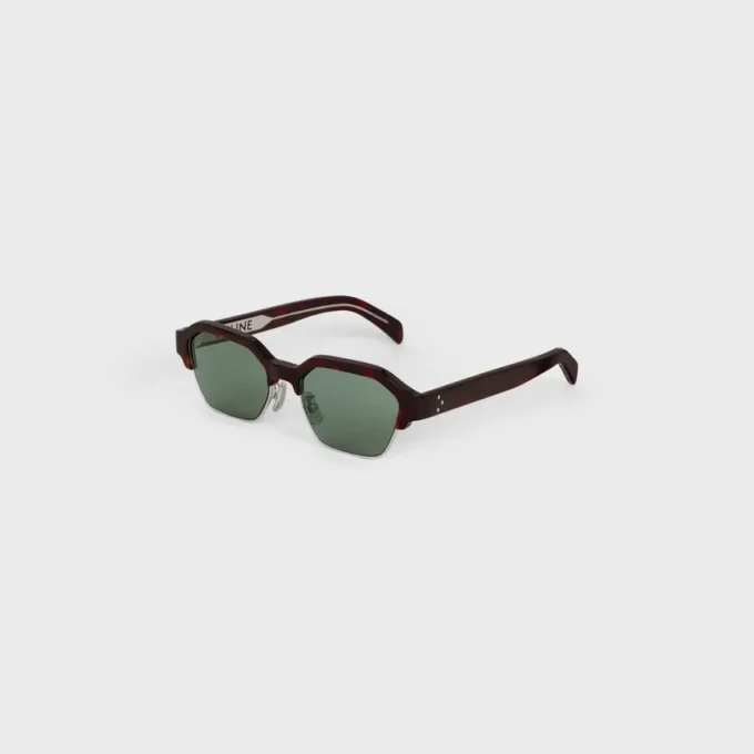 Okulary przeciwsłoneczne Black Frame 63 z oprawką z acetatu i metalu Okulary przeciwsłoneczne Black Frame 63 z oprawką z acetatu i metalu
