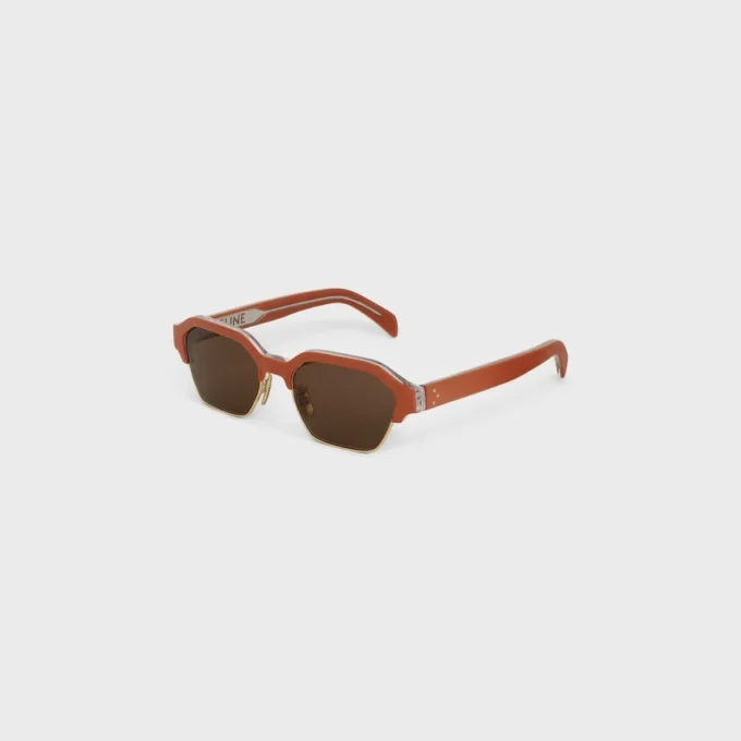 Okulary przeciwsłoneczne Black Frame 63 z oprawką z acetatu i metalu Okulary przeciwsłoneczne Black Frame 63 z oprawką z acetatu i metalu