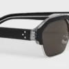 Okulary przeciwsłoneczne Black Frame 63 z oprawką z acetatu i metalu Okulary przeciwsłoneczne Black Frame 63 z oprawką z acetatu i metalu