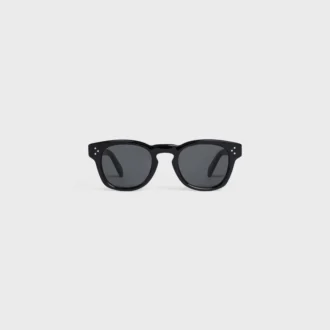 Okulary przeciwsłoneczne z czarną oprawką 42 z acetatu