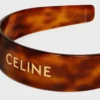 Opaska CELINE z acetatu i stali