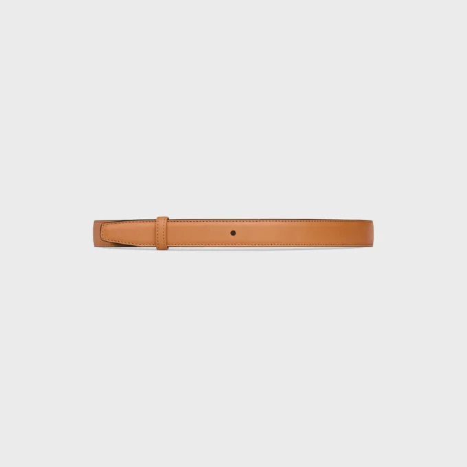 Pasek dwustronny 25 mm z naturalnej skóry cielęcej i Triomphe Canvas Pasek dwustronny 25 mm z naturalnej skóry cielęcej i Triomphe Canvas