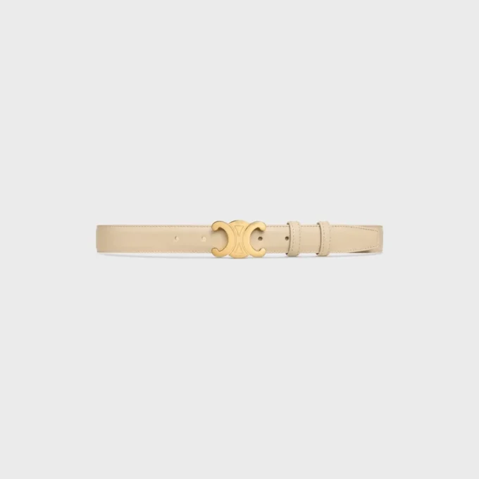 Pasek Triomphe 25 mm ze skóry taurillon Pasek Triomphe 25 mm ze skóry taurillon