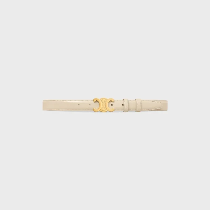 Pasek Triomphe 25 mm ze skóry taurillon Pasek Triomphe 25 mm ze skóry taurillon