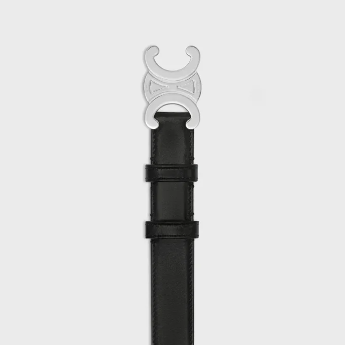 Pasek Triomphe 25 mm ze skóry Taurillon Pasek Triomphe 25 mm ze skóry Taurillon