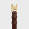 Pasek Triomphe 25 mm ze skóry taurillon Pasek Triomphe 25 mm ze skóry taurillon