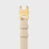 Pasek Triomphe 25 mm ze skóry taurillon Pasek Triomphe 25 mm ze skóry taurillon