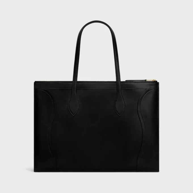 Płaska torba Luggage z błyszczącej skóry cielęcej Płaska torba Luggage z błyszczącej skóry cielęcej