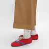 Płaskie trampki z groszki, aksamitu, zamszu koziego i jagnięcej skóry Płaskie trampki z groszki, aksamitu, zamszu koziego i jagnięcej skóry
