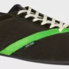 Płaskie trampki z groszki, aksamitu, zamszu koziego i jagnięcej skóry Płaskie trampki z groszki, aksamitu, zamszu koziego i jagnięcej skóry