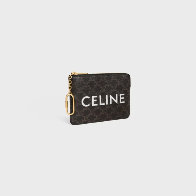 Portmonetka z Triomphe Canvas z nadrukiem CELINE