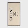 Ręcznik plażowy z bawełny frotte CELINE Triomphe Ręcznik plażowy z bawełny frotte CELINE Triomphe