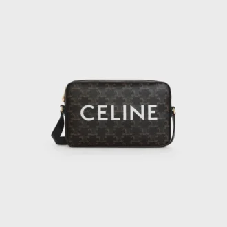Średniej wielkości torba typu messenger z Triomphe Canvas z nadrukiem CELINE