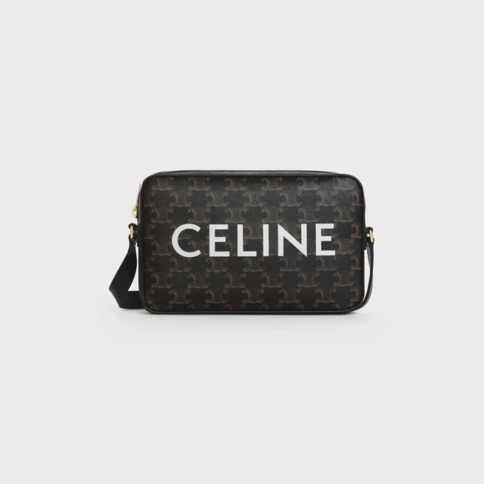 Średniej wielkości torba typu messenger z Triomphe Canvas z nadrukiem CELINE Średniej wielkości torba typu messenger z Triomphe Canvas z nadrukiem CELINE