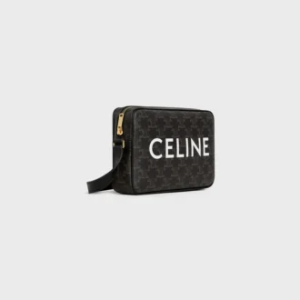 Średniej wielkości torba typu messenger z Triomphe Canvas z nadrukiem CELINE